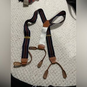 Brooks brothers striped suspenders